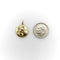 Pendentif Cute as a Button - Pendentif whippet en or 14K et rubis 58 Facettes