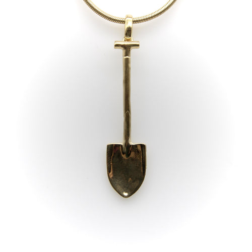 Signature Pendant - 14K gold shovel pendant 58 Facettes A2001H