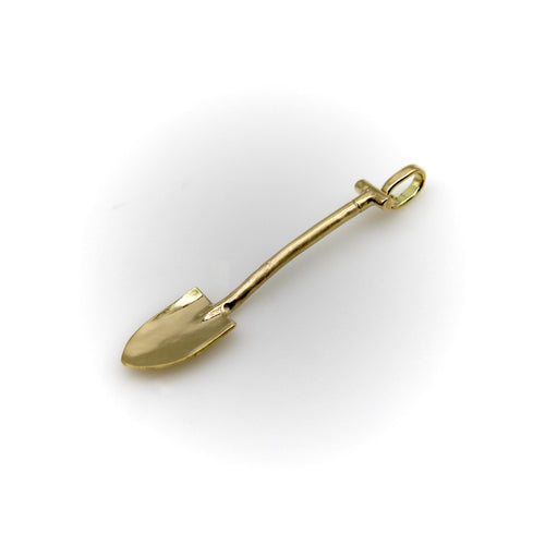 Signature Pendant - 14K gold shovel pendant 58 Facettes A2001H