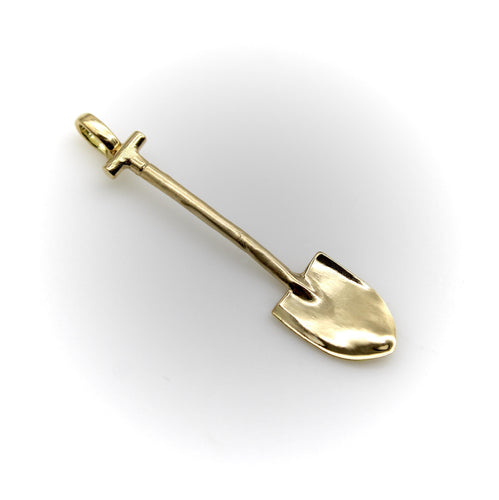 Signature Pendant - 14K gold shovel pendant 58 Facettes A2001H