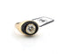 Bague 52 Anello en or jaune 18 kt avec diamant et onyx 58 Facettes 299/26 C
