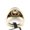 Bague 52 Anello en or jaune 18 kt avec diamant et onyx 58 Facettes 299/26 C