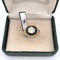 Bague 52 Anello en or jaune 18 kt avec diamant et onyx 58 Facettes 299/26 C