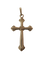 Pendentif Croix - Pendentif vintage godronné en or jaune 18 carats 58 Facettes Pendentif