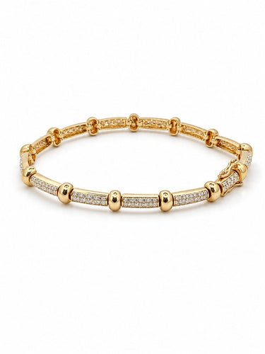 Bracelet Bracelet en or jaune 18 carats serti de diamants naturels 58 Facettes bbb