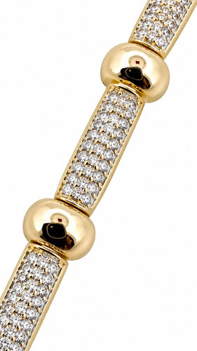 Bracelet Bracelet en or jaune 18 carats serti de diamants naturels 58 Facettes bbb