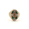 Bague 48 Bague en or jaune 18 kt, diamants et émeraudes 58 Facettes 340/26 A 173/26