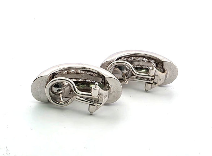 Boucles d'oreilles Boucles d'oreilles en or blanc 18 kt avec diamants princess 58 Facettes 340/26 H 173/26