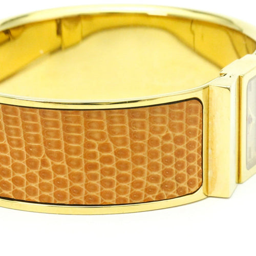 Montre Hermès Loquet - Montre quartz plaquée or et lézard 58 Facettes r2qb5jyoc8
