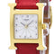 Montre Hermès Heure H - Montre quartz en acier et cuir 58 Facettes vjmpn3kot0
