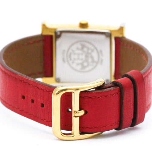 Montre Hermès Heure H - Montre quartz en acier et cuir 58 Facettes vjmpn3kot0