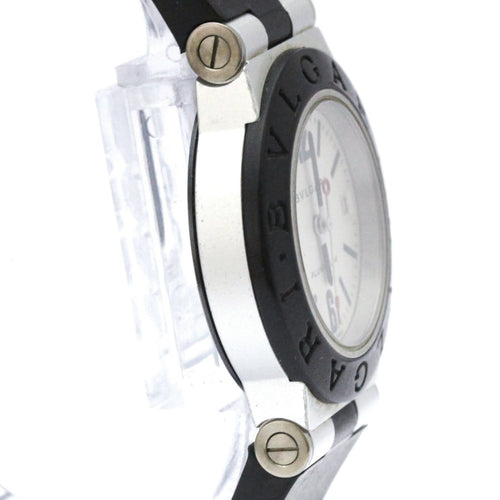 Montre Bvlgari - Montre Diagono Quartz en acier inoxydable et caoutchouc 58 Facettes z67gt5uuth