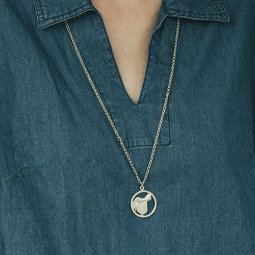 Collier Hermès - Collier sautoir vintage en argent 58 Facettes 50230