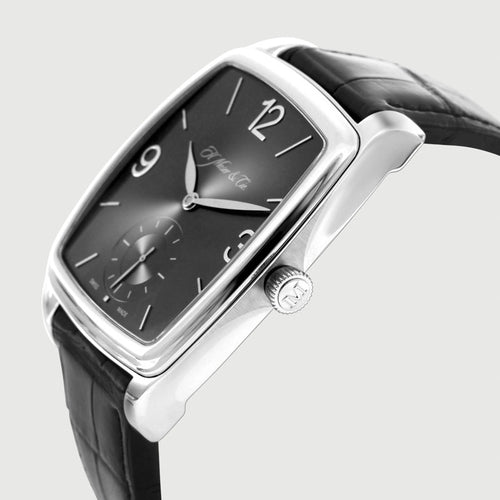 Montre H.Moser & Cie. Henry Platine - Montre manuelle en platine 58 Facettes OC-68802073