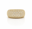 Bague 59 Bague jonc en or jaune 18 carats sertie de diamants 58 Facettes psd