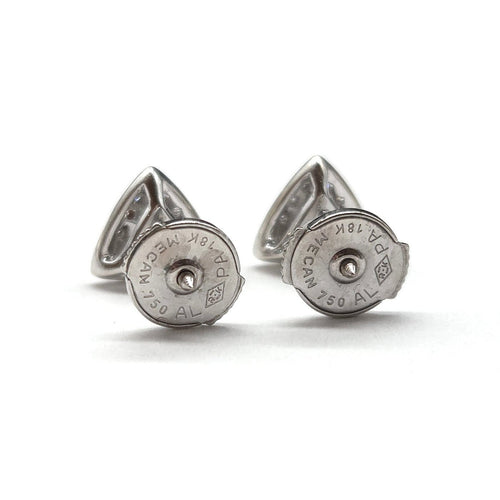 Boucles d'oreilles Boucles d'oreilles en or blanc 18 carats et diamants 58 Facettes BO/260022