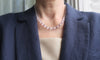Collier Art Déco - Collier en chute cristal de roche et améthyste en or rose 18 carats 58 Facettes Collier