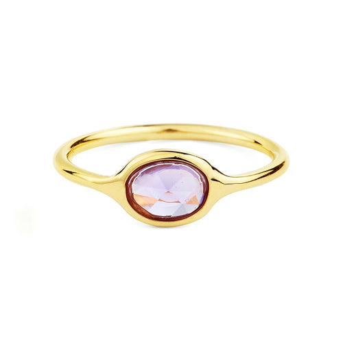 AITCHES - Ring Love More in 18K gold pink sapphire 0.58 ct 