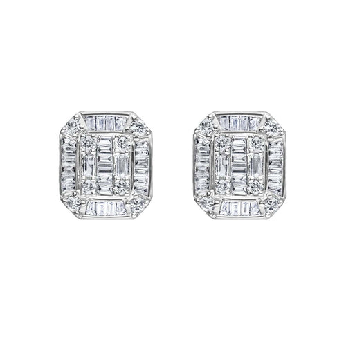 Boucles d'oreilles AITCHES - Boucles d’oreilles en or blanc 18K et diamants 58 Facettes GER1033WG