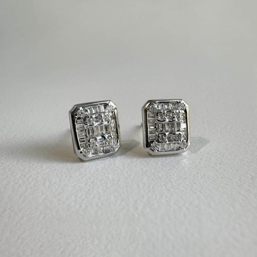 Boucles d'oreilles AITCHES - Boucles d’oreilles en or blanc 18K et diamants 58 Facettes GER1033WG