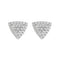 Boucles d'oreilles Boucles d'oreilles triangulaires en or blanc 18K et diamants 58 Facettes GER1044WG
