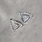 Boucles d'oreilles Boucles d'oreilles triangulaires en or blanc 18K et diamants 58 Facettes GER1044WG