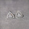 Boucles d'oreilles Boucles d'oreilles triangulaires en or blanc 18K et diamants 58 Facettes GER1044WG