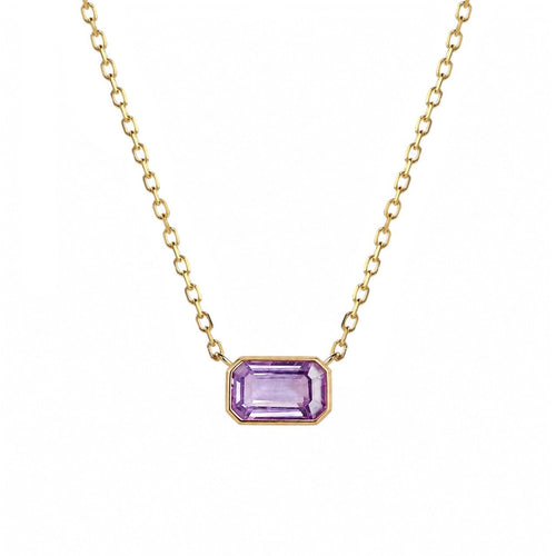 Collier AITCHES - Collier saphir violet en or 18K 58 Facettes GPD1015PU