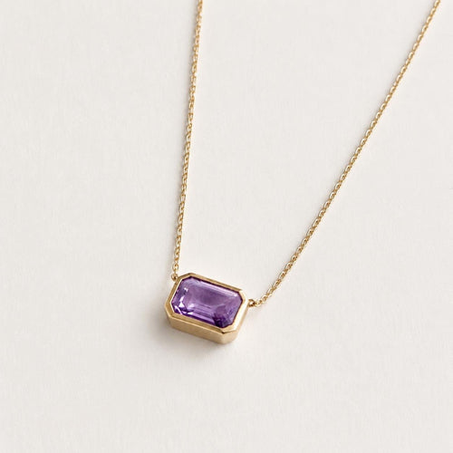 Collier AITCHES - Collier saphir violet en or 18K 58 Facettes GPD1015PU