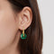 Boucles d'oreilles AITCHES - Boucles d'oreilles Jullie en argent 925 et malachite verte 58 Facettes SER1020YG