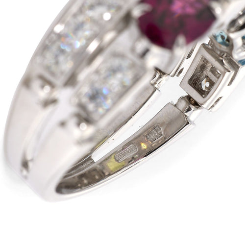 Bague 54 BVLGARI Allegra - Bague en or blanc diamants et pierres fines 58 Facettes 175