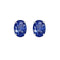 Boucles d'oreilles AITCHES - Boucles d'oreilles saphirs ovales en or blanc 18K 58 Facettes GER1047BL