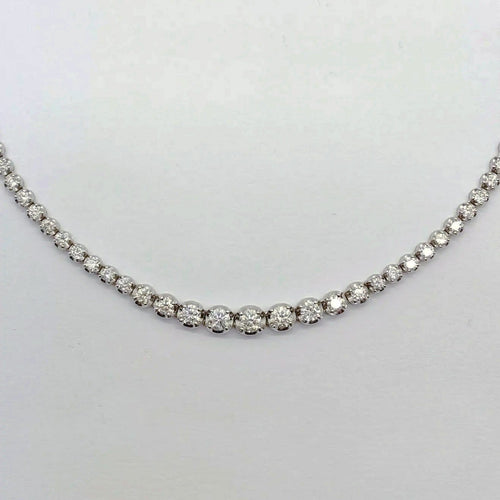 Collier AITCHES - Collier tennis dégradé en or blanc 18K et diamants 58 Facettes GPD1055WG