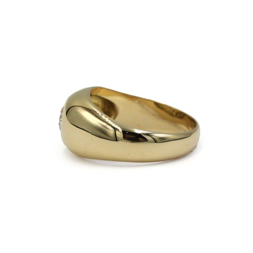 Bague 47 Bague jonc - Bague en or jaune et diamant 58 Facettes 260029SP