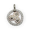 Pendentif Pendentif fleurs en or rose et blanc 750 58 Facettes 149069031