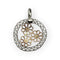 Pendentif Pendentif fleurs en or rose et blanc 750 58 Facettes 149069031