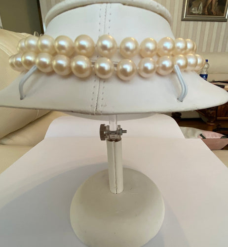 Collier Collier ras-du-cou antique en or jaune 14 k, diamants taille rose et perles 58 Facettes collier
