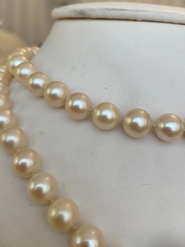 Collier Collier ras-du-cou antique en or jaune 14 k, diamants taille rose et perles 58 Facettes collier