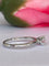 Bague 54 Bague de fiançailles - Solitaire en or blanc 18 kt diamants 58 Facettes ring