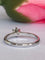 Bague 54 Bague de fiançailles - Solitaire en or blanc 18 kt diamants 58 Facettes ring