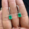 Boucles d'oreilles AITCHES - Boucles d'oreilles pendantes émeraudes et diamants en or blanc 18K 58 Facettes GER1019WG