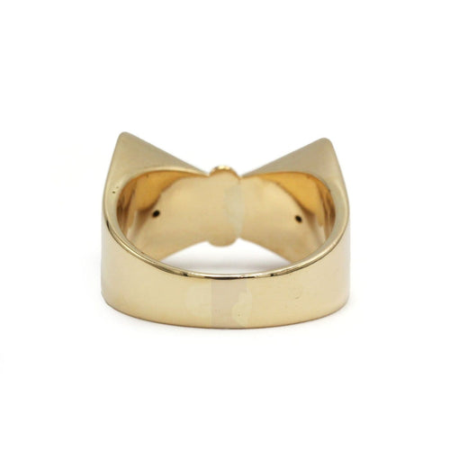 Bague 61 Tank - Bague nœud de papillon en or jaune 58 Facettes 260117R