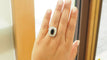 Ring 53,5 Pompadourring i gult guld, Platina, safir och diamanter 58 Facettes 32642