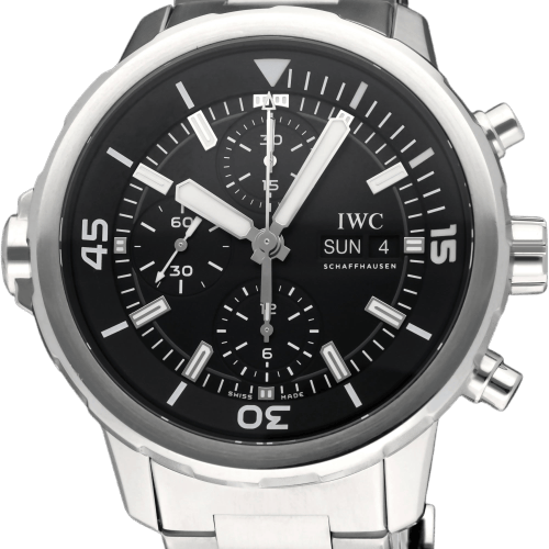 Montre IWC Aquatimer - Montre chronographe IW376804 en acier 58 Facettes IWC/AQT/007