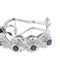 Oorbellen van witgoud met saffieren en diamanten 58 Facettes 40916
