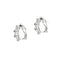 Oorbellen van witgoud met saffieren en diamanten 58 Facettes 40916