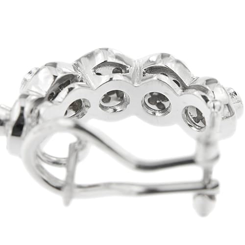 Oorbellen van witgoud met saffieren en diamanten 58 Facettes 40916