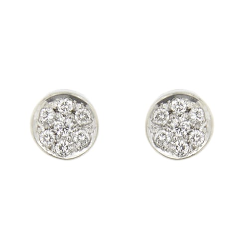 Stiftörhängen i vitt guld och diamanter 0,32 ct 58 Facettes 39409