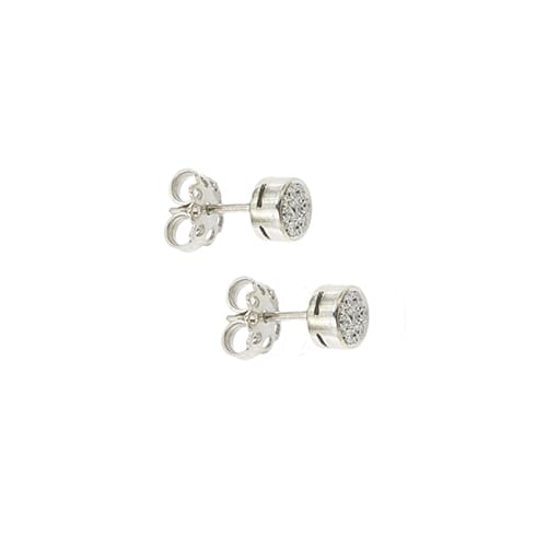 Stiftörhängen i vitt guld och diamanter 0,32 ct 58 Facettes 39409