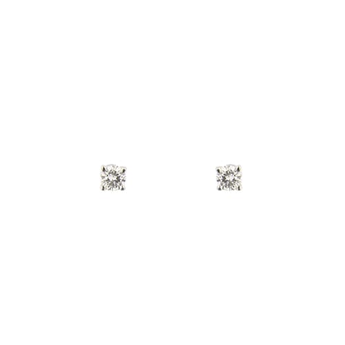Обеци тип халки от бяло злато и диаманти 0,20 ct 58 Facettes 39411